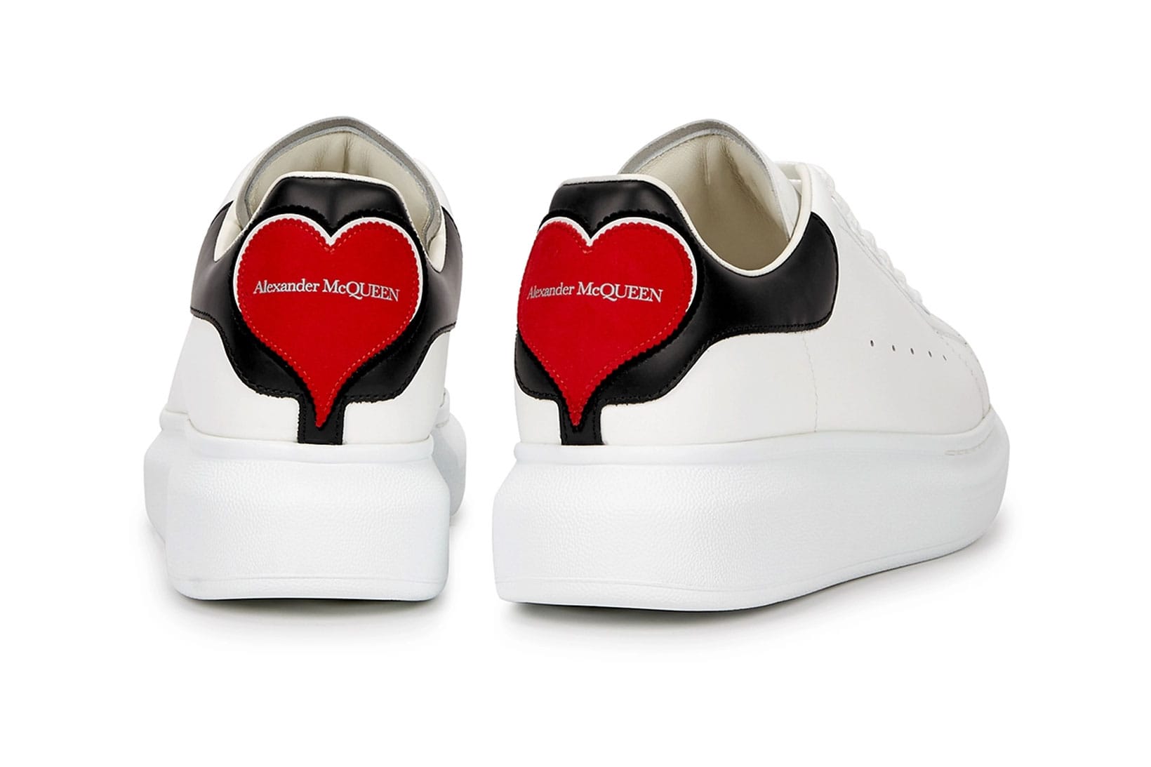 Alexander McQueen Oversized Leather Sneakers (White/Lust Red) EU41 | eBay